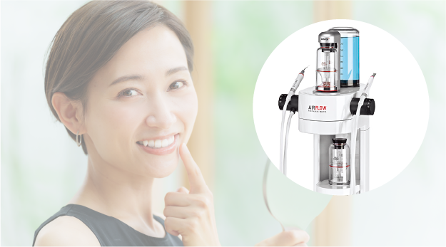 笑顔とドッグベストセメントの容器